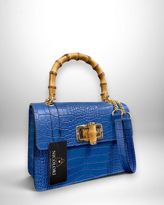 ALBA BAMBOO - Borsa a Mano con Tracolla