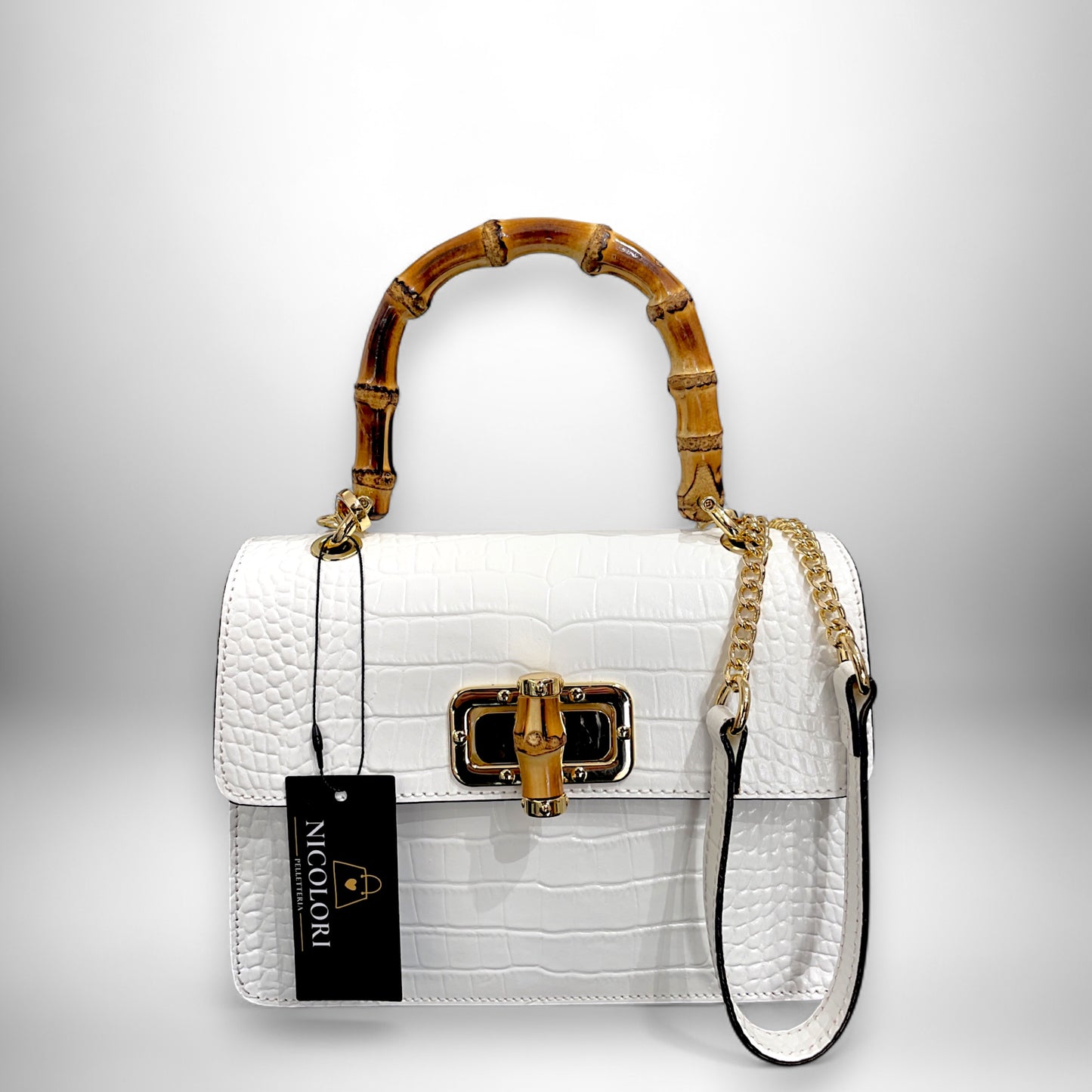 ALBA BAMBOO - borsa a mano e a tracolla