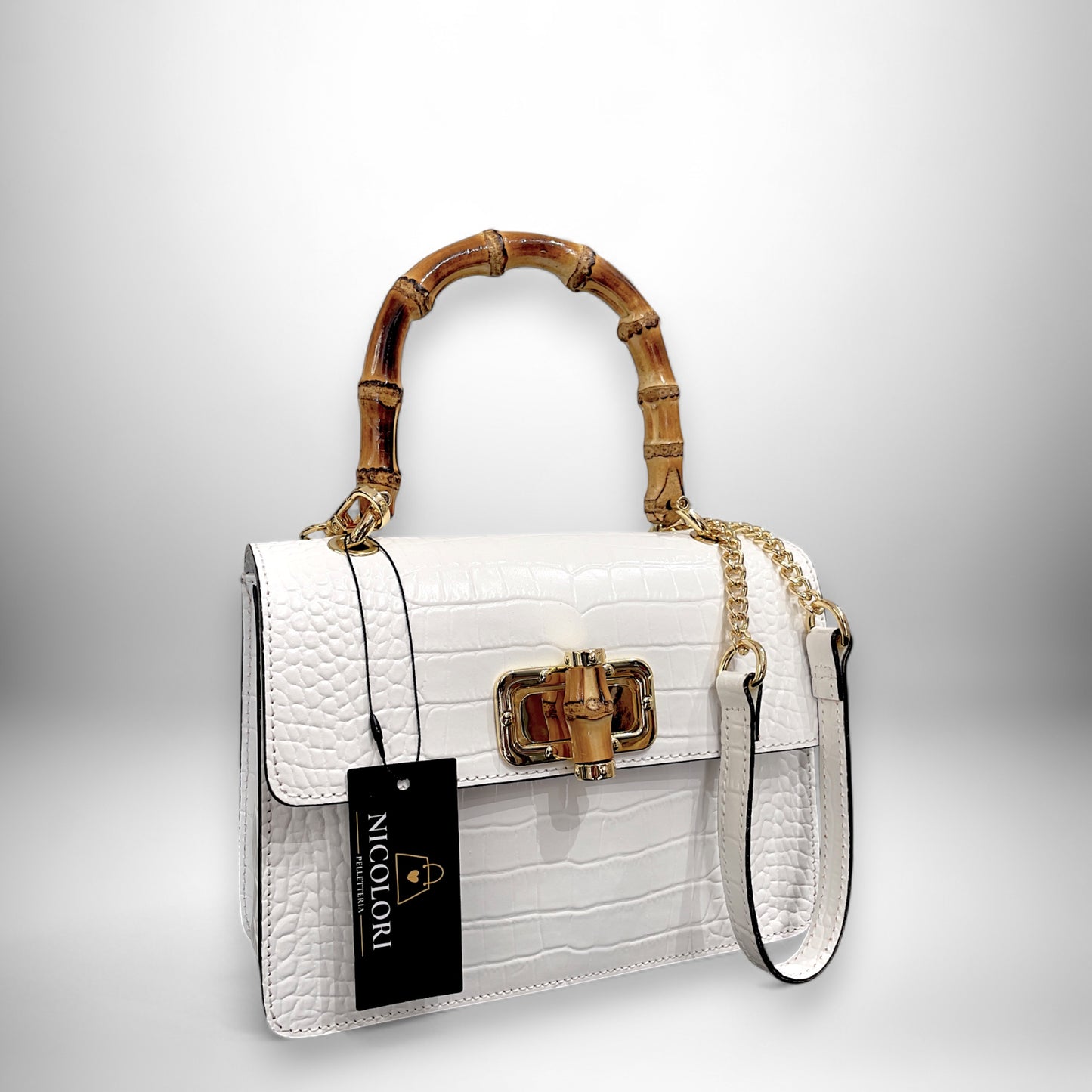 ALBA BAMBOO - borsa a mano e a tracolla