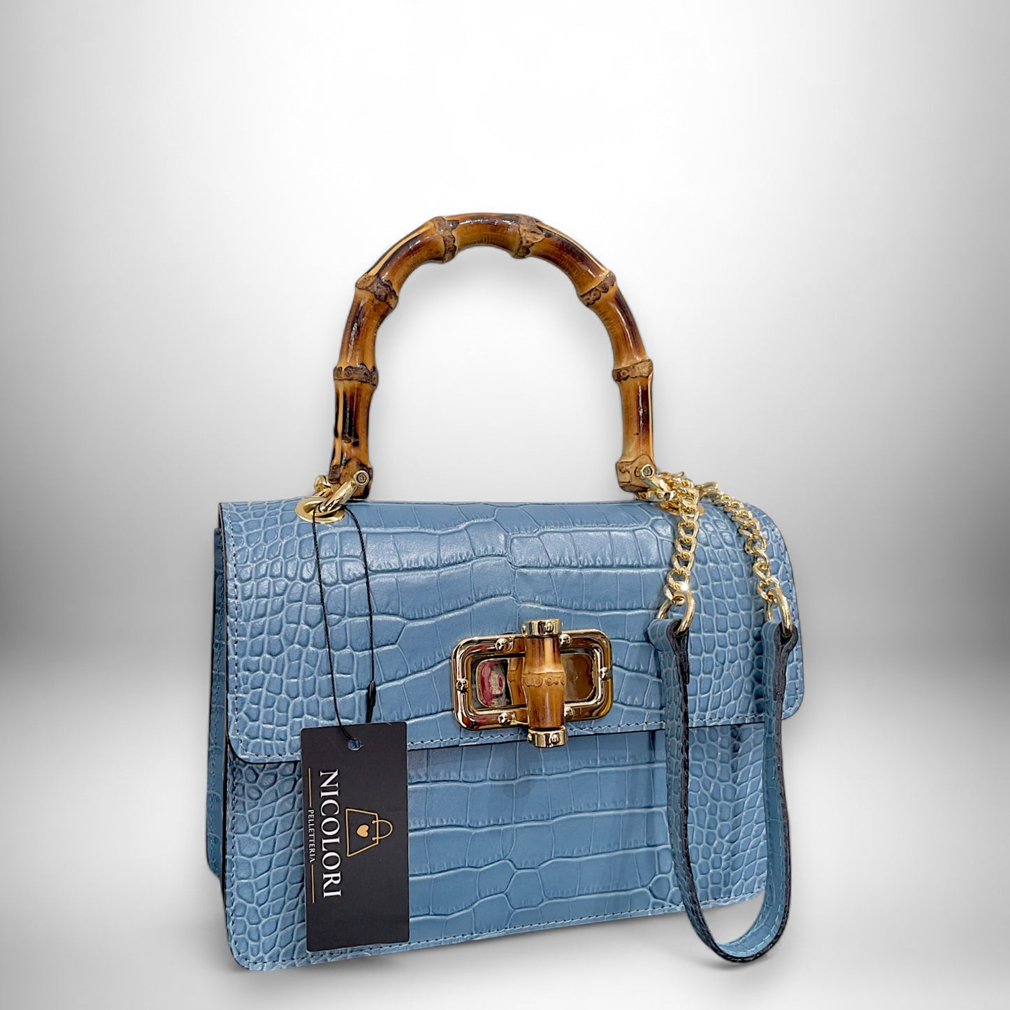 ALBA BAMBOO - borsa a mano e a tracolla