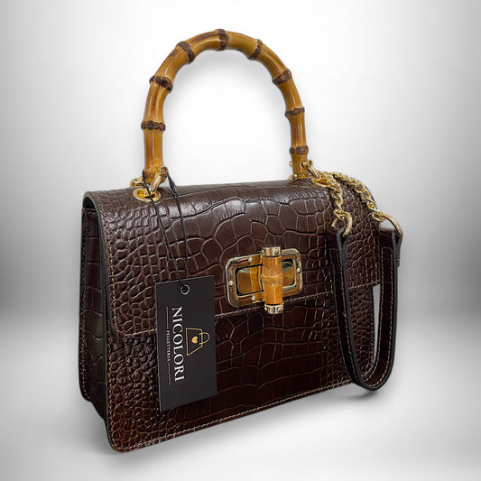 ALBA BAMBOO - borsa a mano e a tracolla