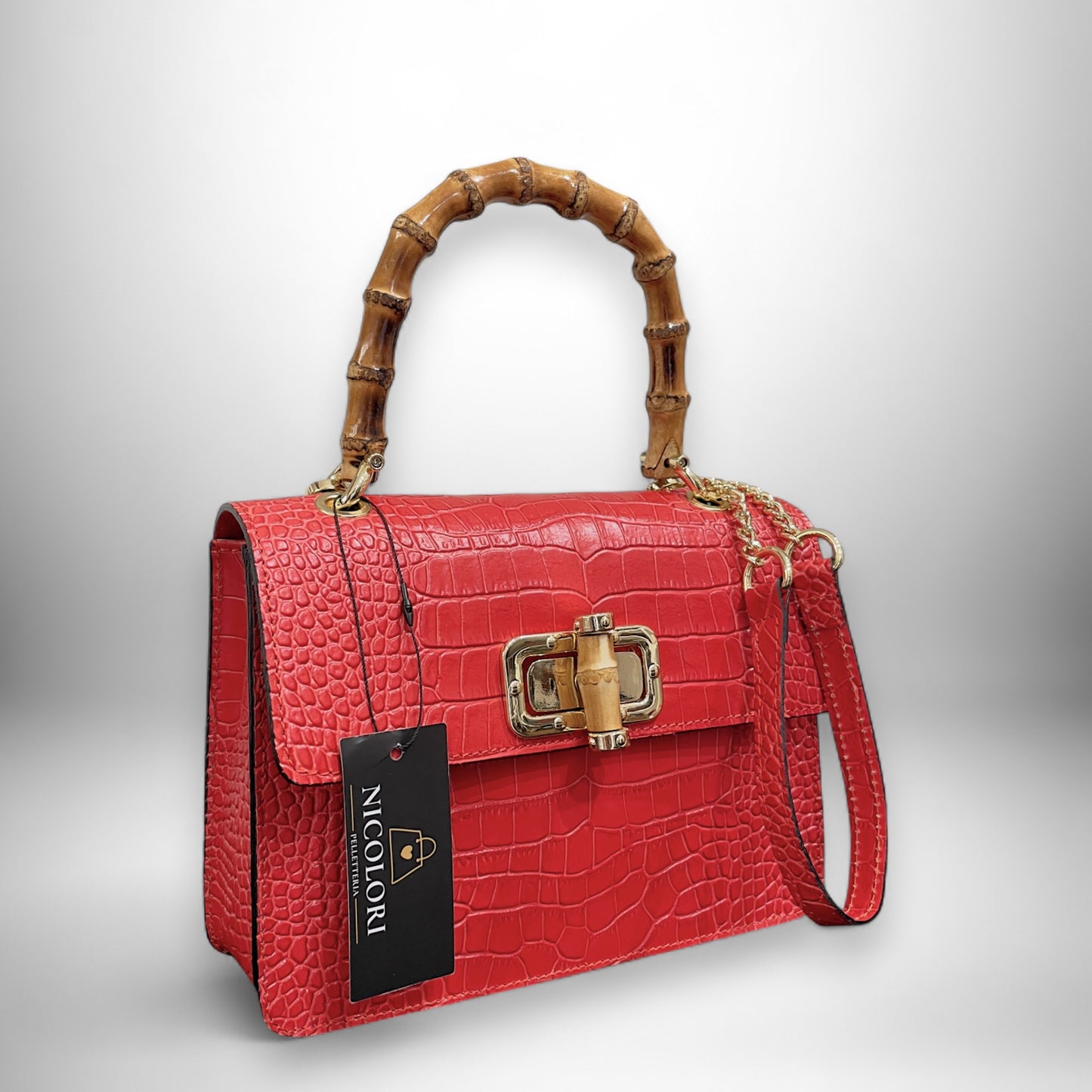 ALBA BAMBOO - borsa a mano e a tracolla