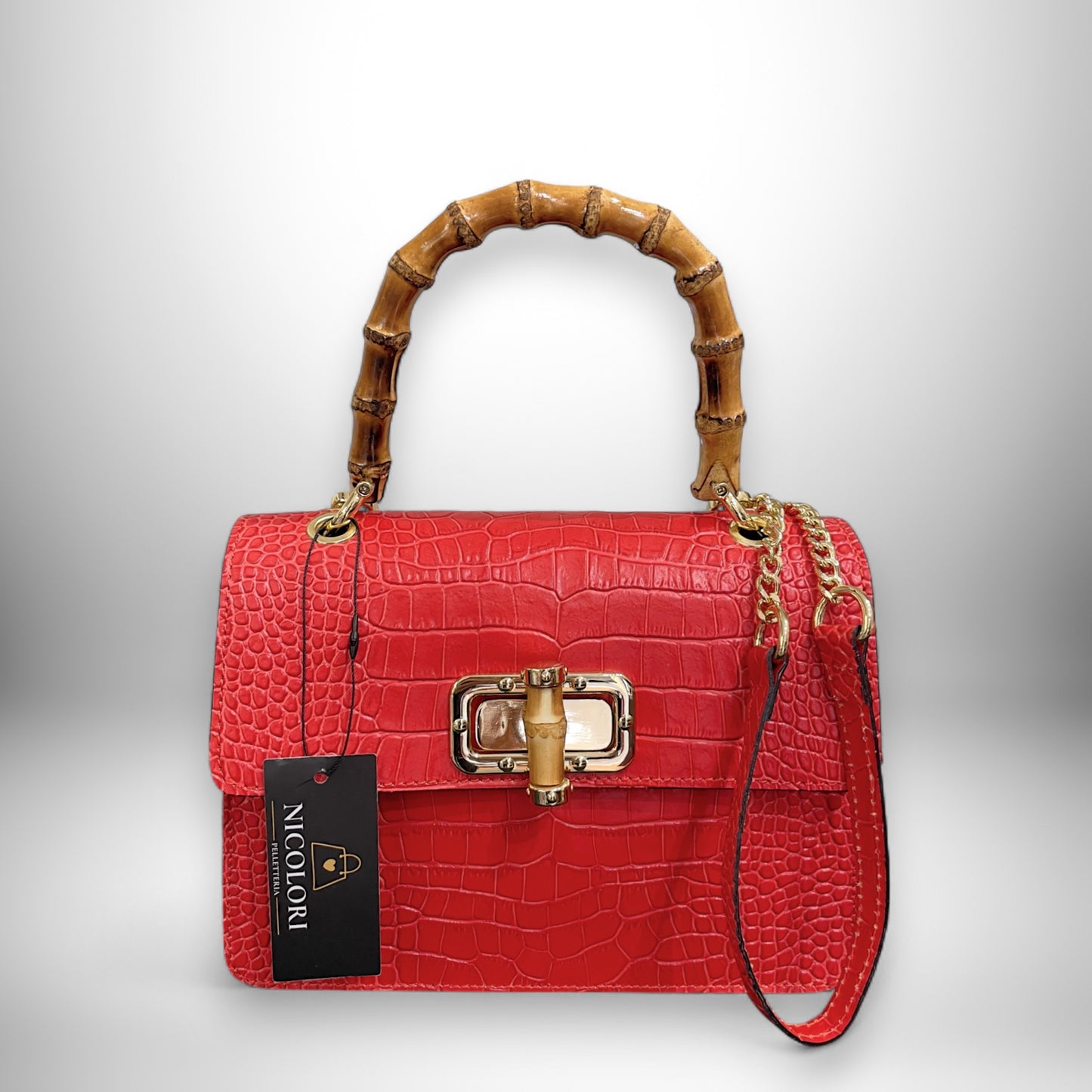 ALBA BAMBOO - borsa a mano e a tracolla
