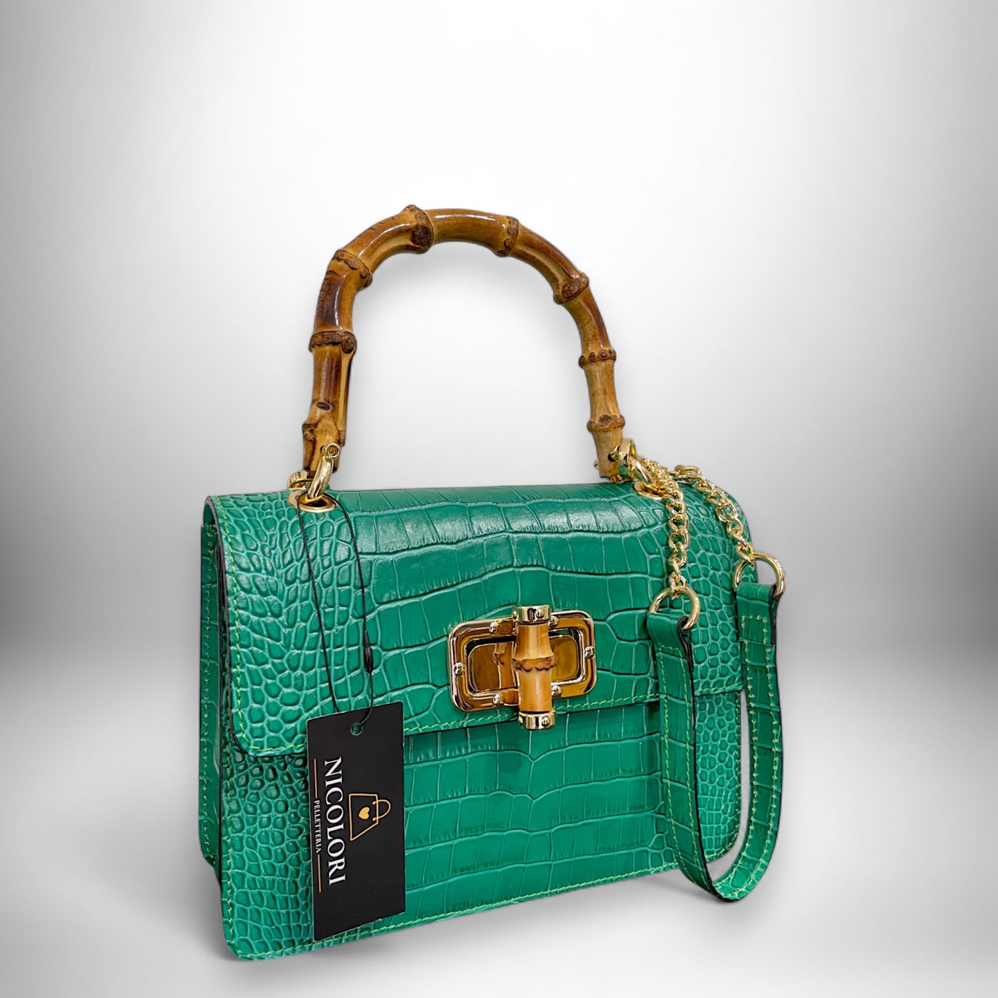 ALBA BAMBOO - borsa a mano e a tracolla