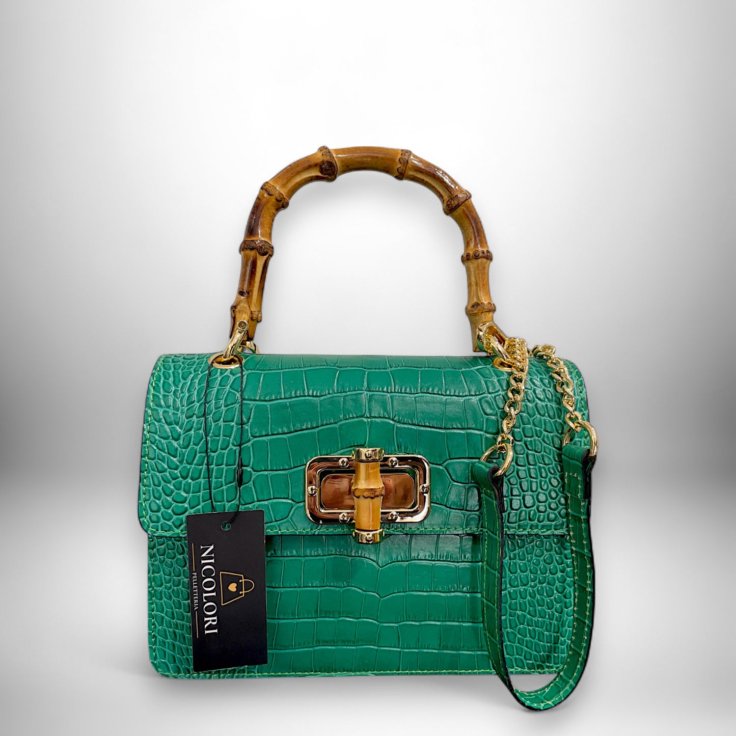 ALBA BAMBOO - borsa a mano e a tracolla