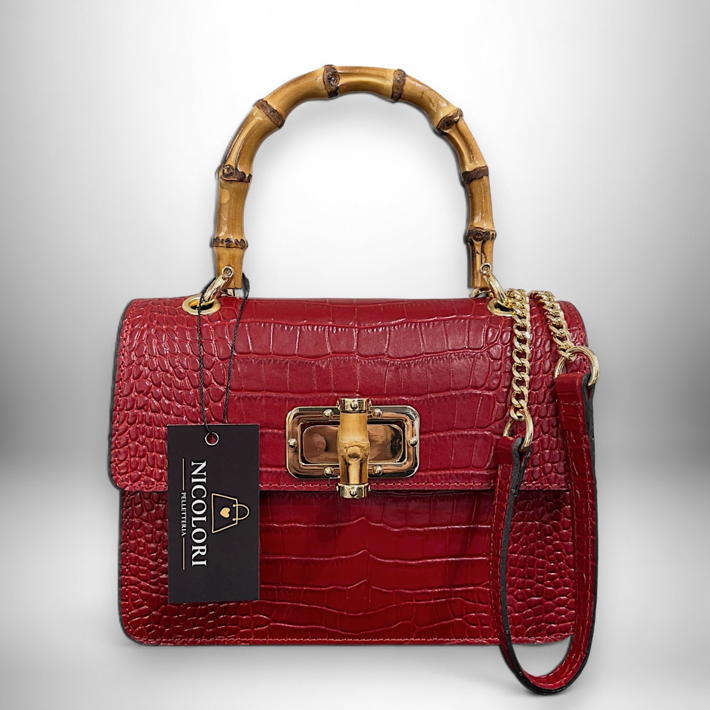 ALBA BAMBOO - borsa a mano e a tracolla