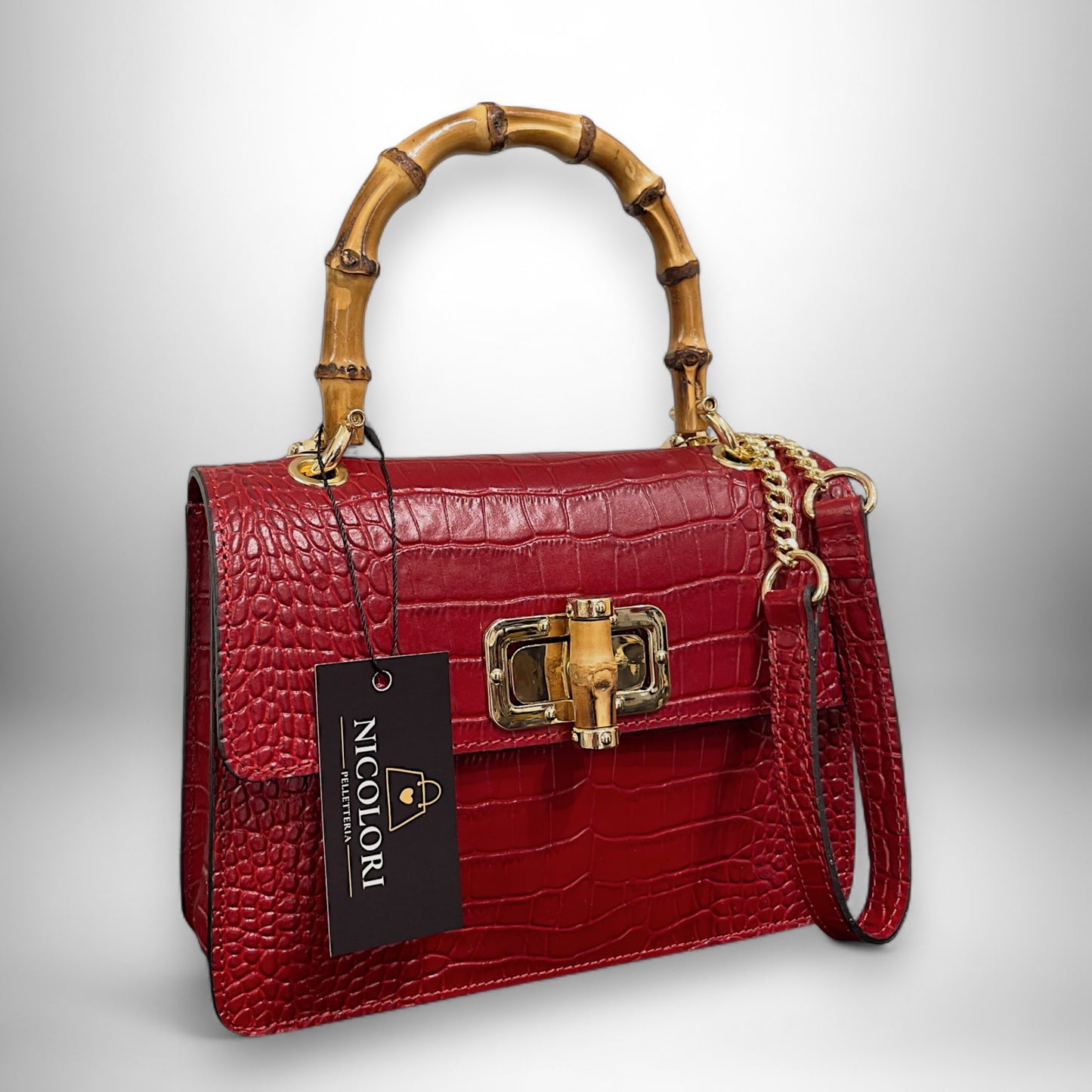 ALBA BAMBOO - borsa a mano e a tracolla