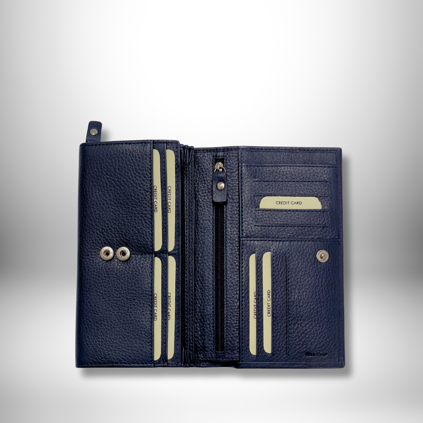 PORTAFOGLIO IN PELLE DA DONNA FLAP BUTTON MAX
