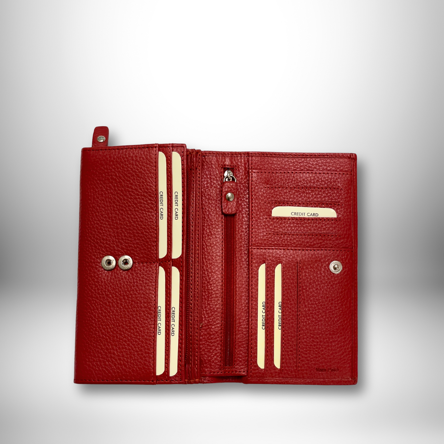 PORTAFOGLIO IN PELLE DA DONNA FLAP BUTTON MAX