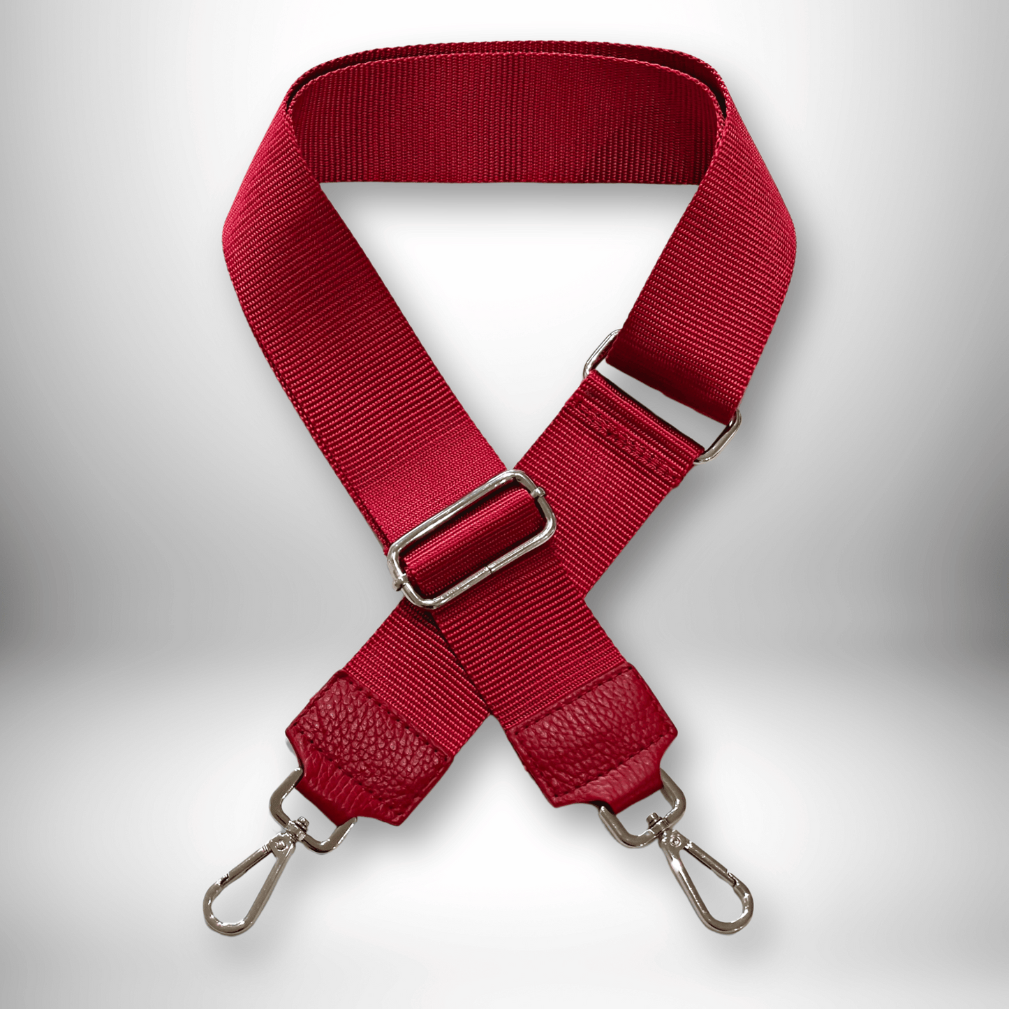 TRACOLLA PER BORSA MOTIVO CLASSIC ROSSO SCURO