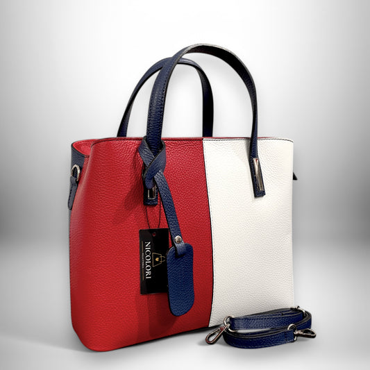 DIVA TRICOLORE - borsa a mano e a tracolla