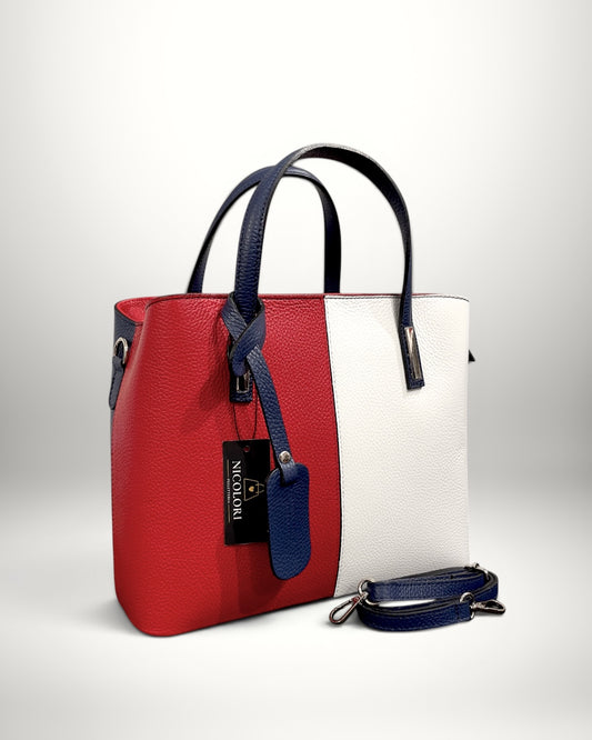 DIVA TRICOLORE - Borsa a Mano con Tracolla