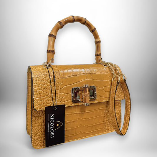 ALBA BAMBOO - borsa a mano e a tracolla
