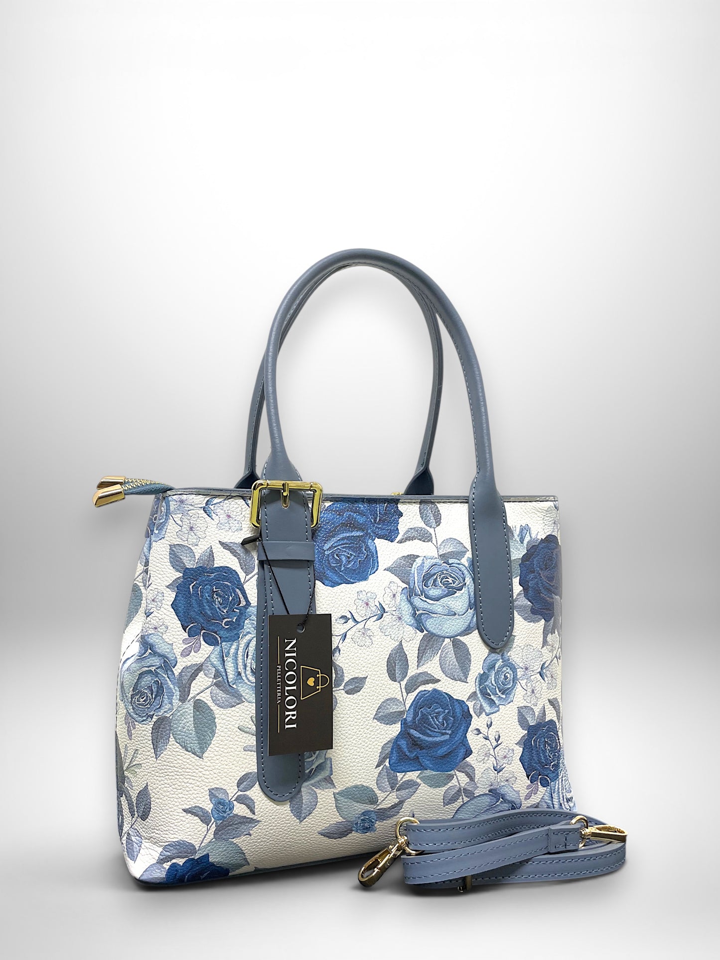 BEATRICE FLORAL - Borsa a Spalla con Tracolla