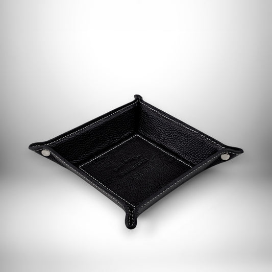 SVUOTATASCHE IN VERA PELLE NERO